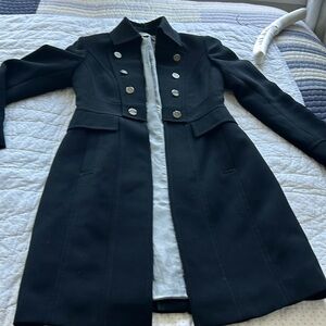 COPY - Black tahari long military coat